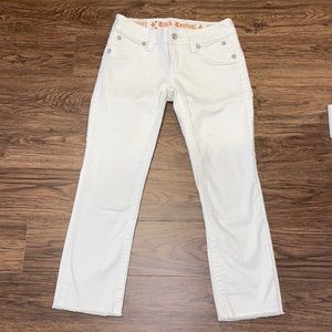 Rock Revival Jeans.  (Amy / White / Capri)